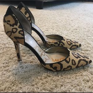 Leopard Telsa D’orsay Sam Edelman Heel